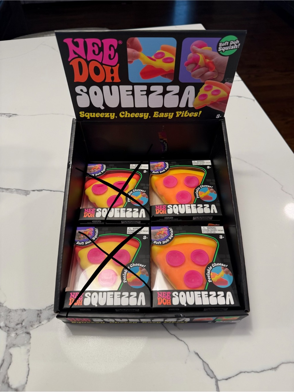 Nee Doh Squeezza Pizza Slice Stress Toy